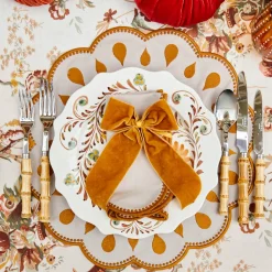 Mrs. Alice Personalisable Mustard Bow< Napkin Rings & Bows | Mrs. Alice Monogram