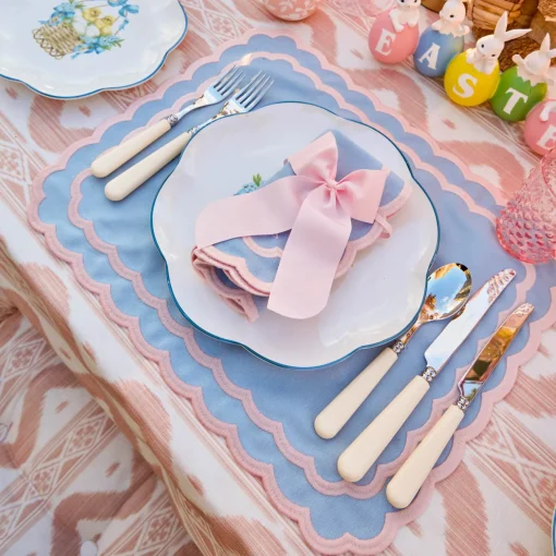 Mrs. Alice Personalisable Pink Grosgrain Bow< Napkin Rings & Bows | Mrs. Alice Monogram