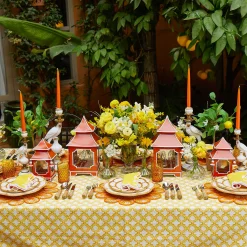 Mrs. Alice Petal Bamboo Starter Plate (Set of 4)< Summer Crockery | Starter Plates