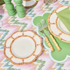 Mrs. Alice Petal Bamboo Starter Plate (Set of 4)< Summer Crockery | Starter Plates