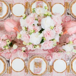 Mrs. Alice Petal Pink Pheasant Tablecloth< Tablecloths