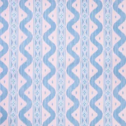 Mrs. Alice Pink & Blue Ikat Tablecloth< Tablecloths