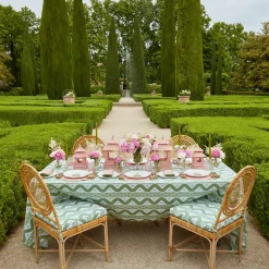 Mrs. Alice Pink & Green Pagoda Dinner Plates (Set of 4)< Dinner Plates | Crockery Sets