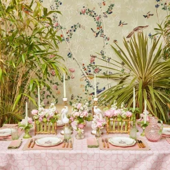 Mrs. Alice Pink & Green Pagoda Starter Plate (Set of 4)< Starter Plates | Crockery Sets