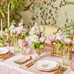 Mrs. Alice Pink & Green Pagoda Starter Plate (Set of 4)< Starter Plates | Crockery Sets