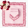 Mrs. Alice Pink & Red Laurel Napkins (Set of 4)< Napkins