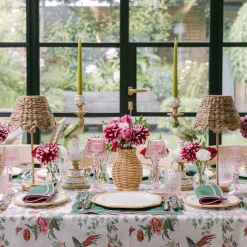 Mrs. Alice Pink Birdsong Tablecloth< Tablecloths