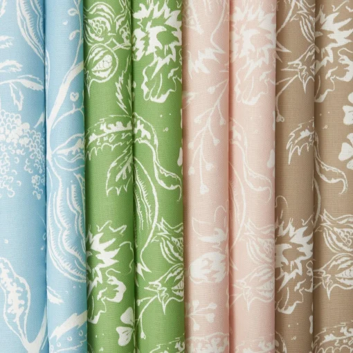 Mrs. Alice Pink Chelsea Square Fabric< Serena Fresson Fabrics