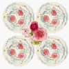Mrs. Alice Pink Flowers Dinner & Starter Plates (Set of 8)< Summer Crockery | Crockery Sets