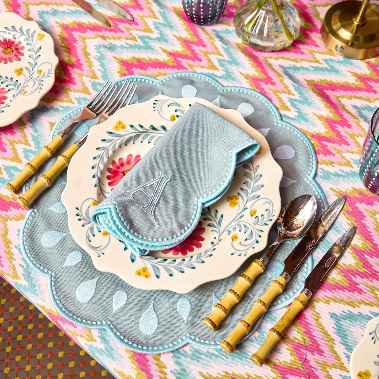 Mrs. Alice Pink Flowers Dinner & Starter Plates (Set of 8)< Summer Crockery | Crockery Sets