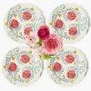 Mrs. Alice Pink Flowers Dinner Plates (Set of 4)< Summer Crockery | Dinner Plates
