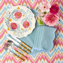 Mrs. Alice Pink Flowers Dinner Plates (Set of 4)< Summer Crockery | Dinner Plates