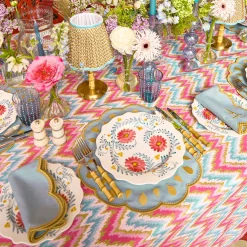 Mrs. Alice Pink Flowers Dinner Plates (Set of 4)< Summer Crockery | Dinner Plates