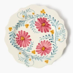Mrs. Alice Pink Flowers Dinner Plates (Set of 4)< Summer Crockery | Dinner Plates