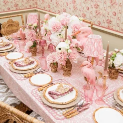 Mrs. Alice Pink Fluted Wine Glasses (Set of 4)< Summer Glassware | Glasses