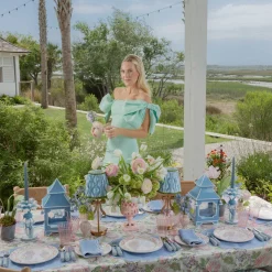 Mrs. Alice Pink Fluted Wine Glasses (Set of 4)< Summer Glassware | Glasses