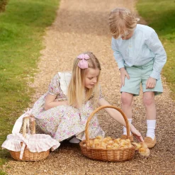 Mrs. Alice Pink Gingham Basket< Spring Decorations
