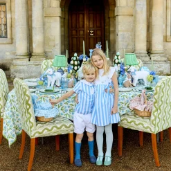 Mrs. Alice Pink Gingham Basket< Spring Decorations