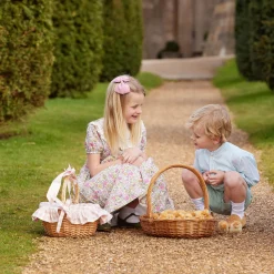 Mrs. Alice Pink Gingham Basket< Spring Decorations