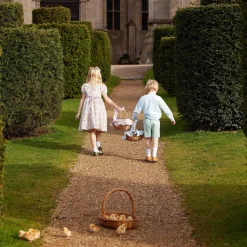 Mrs. Alice Pink Gingham Basket< Spring Decorations