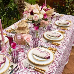 Mrs. Alice Pink Glass Lantern Tea Light Holder (Pair) - 24cm< Summer Candleware | Candle Holders