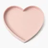 Mrs. Alice Pink Heart Lacquer Tray< Trays