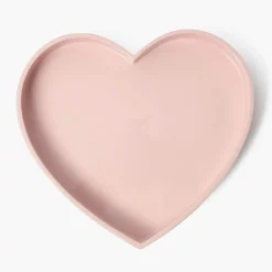 Mrs. Alice Pink Heart Lacquer Tray< Trays