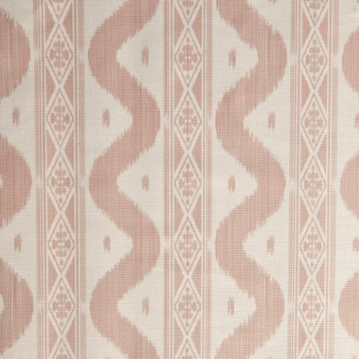 Mrs. Alice Pink Ikat Stripe Fabric< Serena Fresson Fabrics