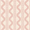 Mrs. Alice Pink Ikat Stripe Wallpaper< Serena Fresson Wallpapers