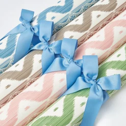 Mrs. Alice Pink Ikat Stripe Wallpaper< Serena Fresson Wallpapers