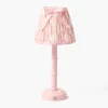 Mrs. Alice Pink Leonora Lacquer Rechargeable Lamp with Pink Ikat Bow Shade (18cm)< Rechargeable Table Lamps | For Her