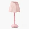 Mrs. Alice Pink Leonora Lacquer Rechargeable Lamp with Pink Lotus Shade (18cm)< Rechargeable Table Lamps | For The Millenial