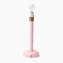 Mrs. Alice Pink Leonora Lacquer Rechargeable Lamp with Pink Lotus Shade (18cm)< Rechargeable Table Lamps | For The Millenial