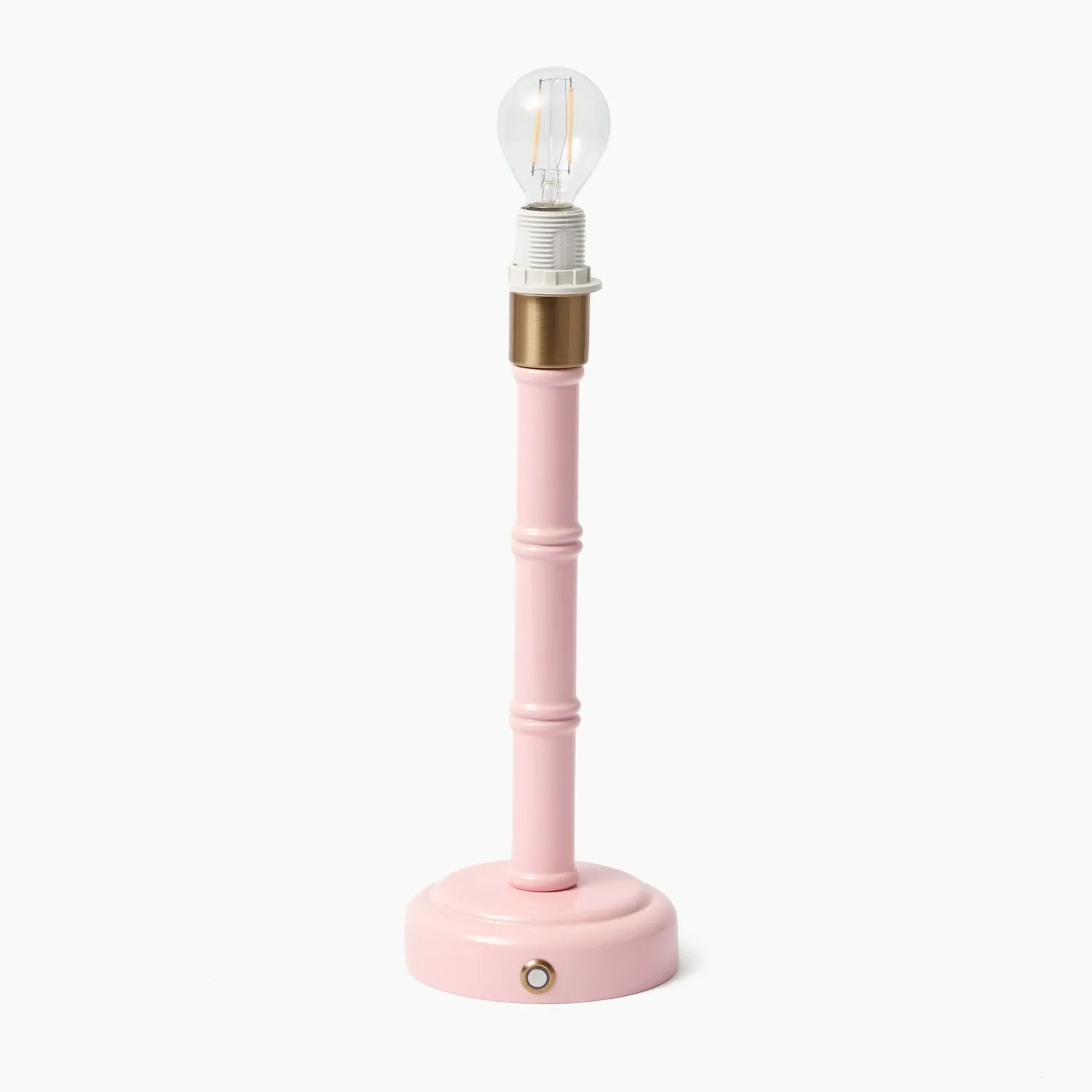 Mrs. Alice Pink Leonora Lacquer Rechargeable Lamp with Pink Ikat Bow Shade (18cm)< Rechargeable Table Lamps | For Her