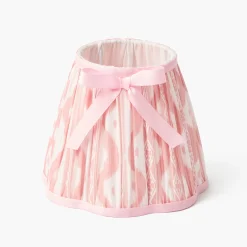 Mrs. Alice Pink Leonora Lacquer Rechargeable Lamp with Pink Ikat Bow Shade (18cm)< Rechargeable Table Lamps | For Her