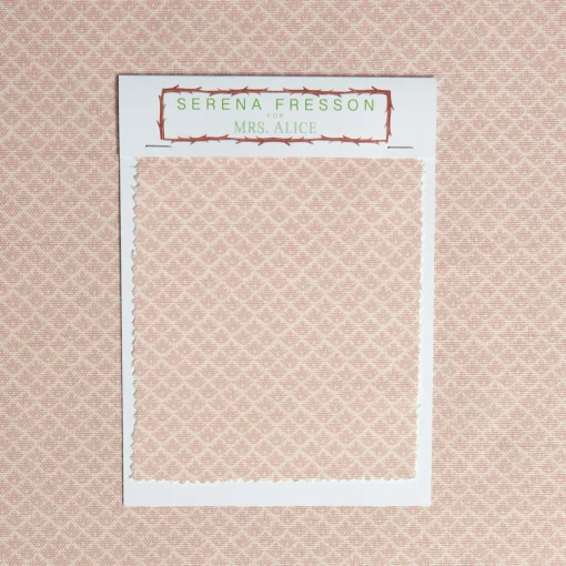 Mrs. Alice Pink Lotus Flower Fabric< Serena Fresson Fabrics