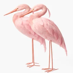 Mrs. Alice Pink Saskia Stork (Pair) - 60cm< Spring Decorations