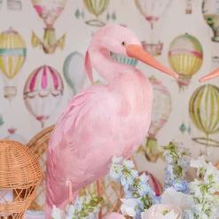 Mrs. Alice Pink Saskia Stork (Pair) - 60cm< Spring Decorations