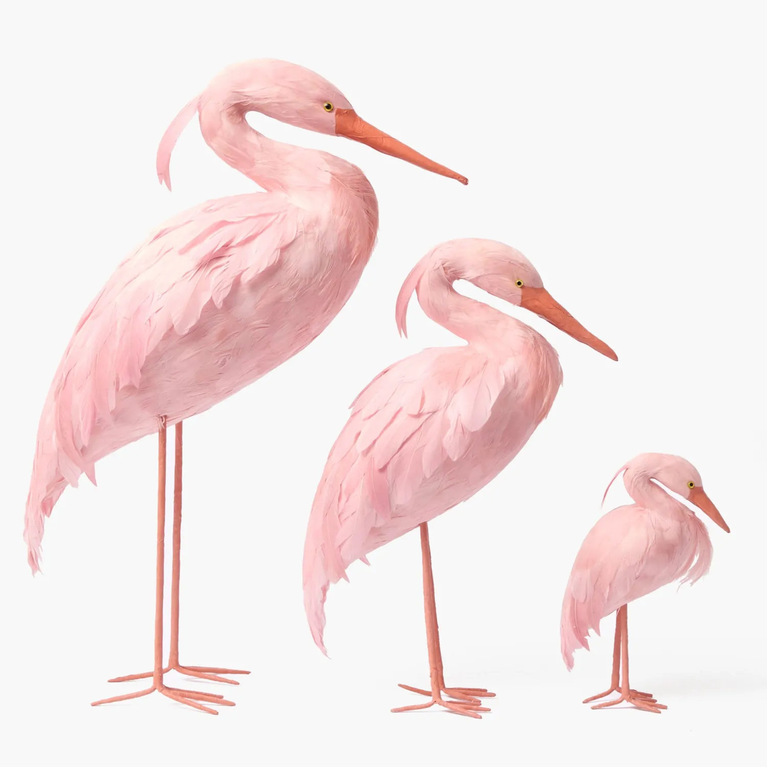 Mrs. Alice Pink Saskia Stork (Pair) - 60cm< Spring Decorations