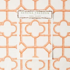 Mrs. Alice Pink Shaded Bamboo Fabric< Serena Fresson Fabrics