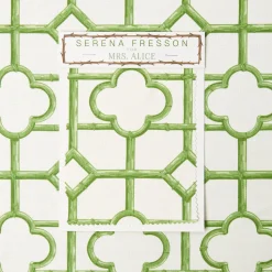 Mrs. Alice Pink Shaded Bamboo Fabric< Serena Fresson Fabrics