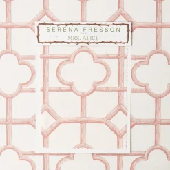 Mrs. Alice Pink Shaded Bamboo Fabric< Serena Fresson Fabrics