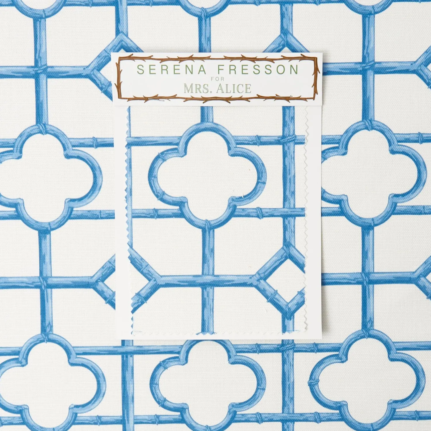 Mrs. Alice Pink Shaded Bamboo Fabric< Serena Fresson Fabrics