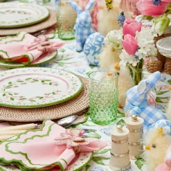 Mrs. Alice Pink Wicker Napkin Bow (Set of 4)< Napkin Rings & Bows