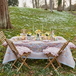 Mrs. Alice Pink Wicker Napkin Bow (Set of 4)< Napkin Rings & Bows