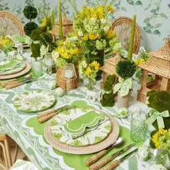 Mrs. Alice Potted Boxwood Ball with Green Bow (Pair)< Spring Decorations