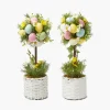 Mrs. Alice Potted Easter Egg Tree (Pair)< Spring Decorations