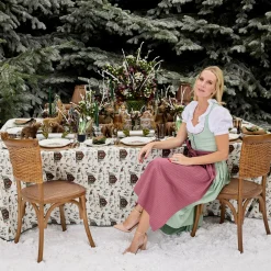 Mrs. Alice Potted Faux Frosted Snowdrop (Pair)< Christmas Decorations