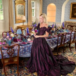 Mrs. Alice Purple Glitter Pumpkin (Pair)< Autumn Decorations