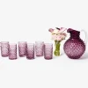 Mrs. Alice Purple Hobnail Jug & Glasses (Set of 6)< Summer Glassware | Glassware Sets